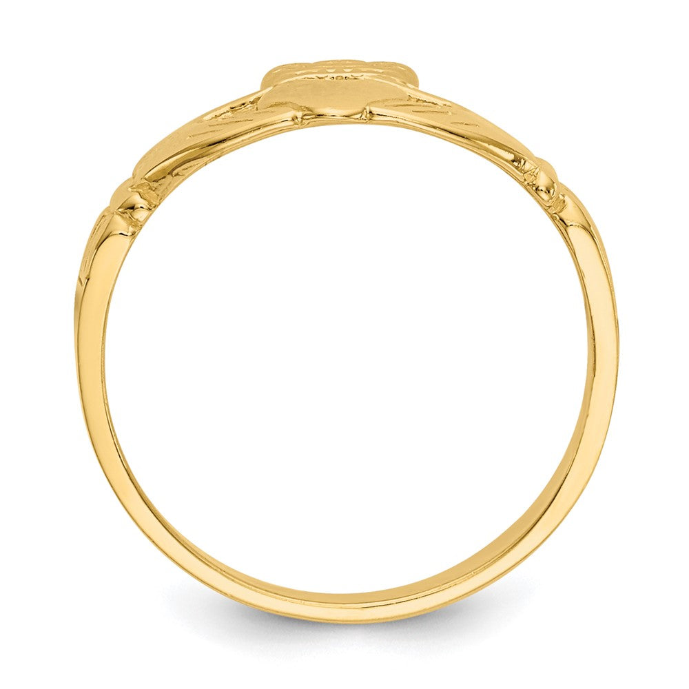 14K Gelbgold Baby Claddagh Ring