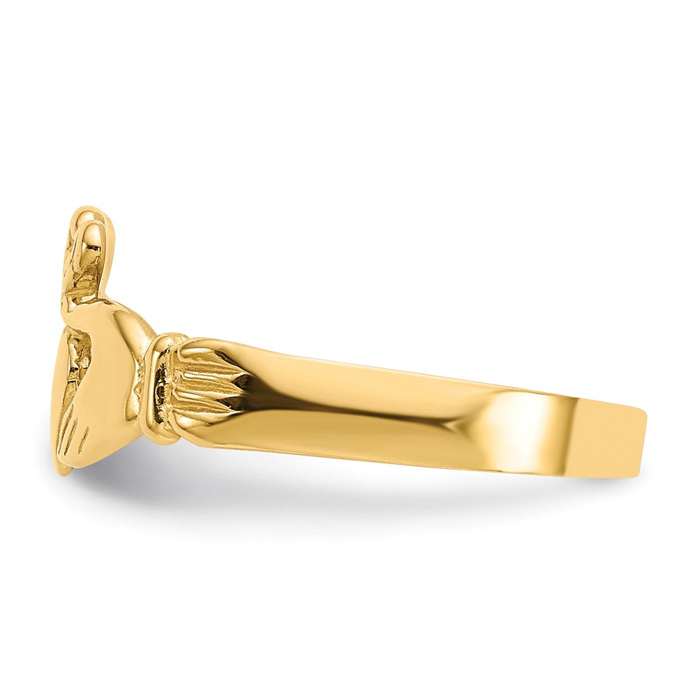 14K Gelbgold Baby Claddagh Ring
