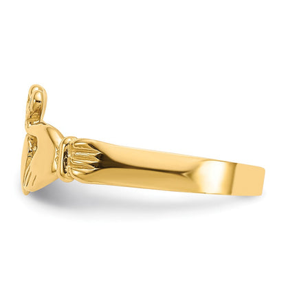 14K Gelbgold Baby Claddagh Ring
