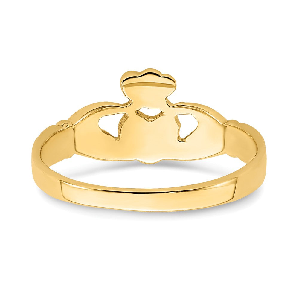 14K Gelbgold Baby Claddagh Ring