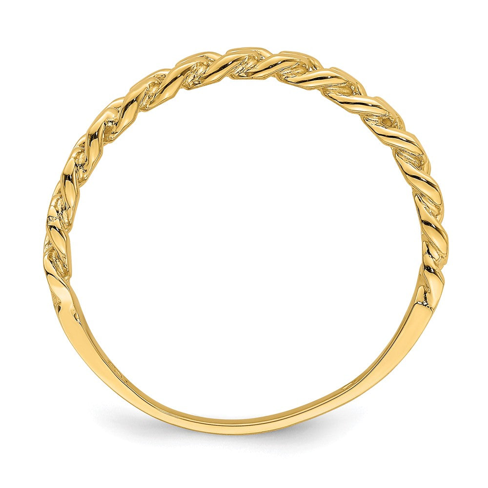 14K Gelbgold Kettenglieder-Ring