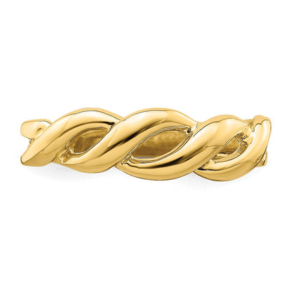 14K Gelbgold Ring mit freiförmigem Knoten