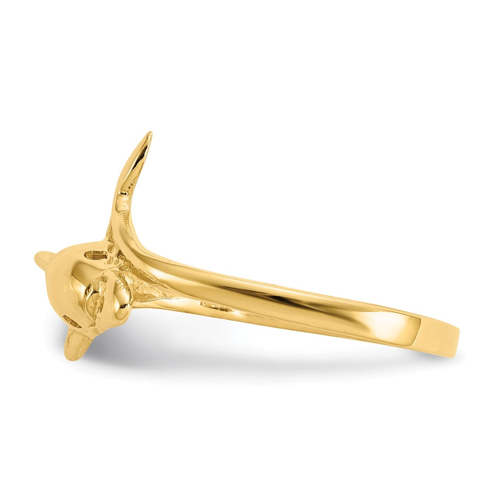 14K Gelbgold Delfin-Ring