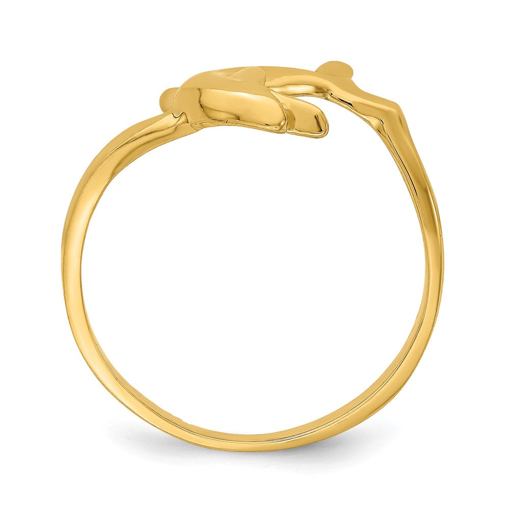 14K Gelbgold Delfin-Ring