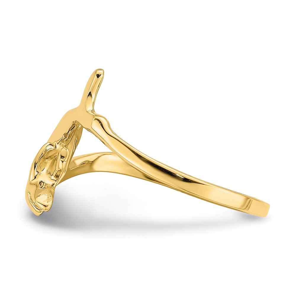 14K Gelbgold Delfin-Ring