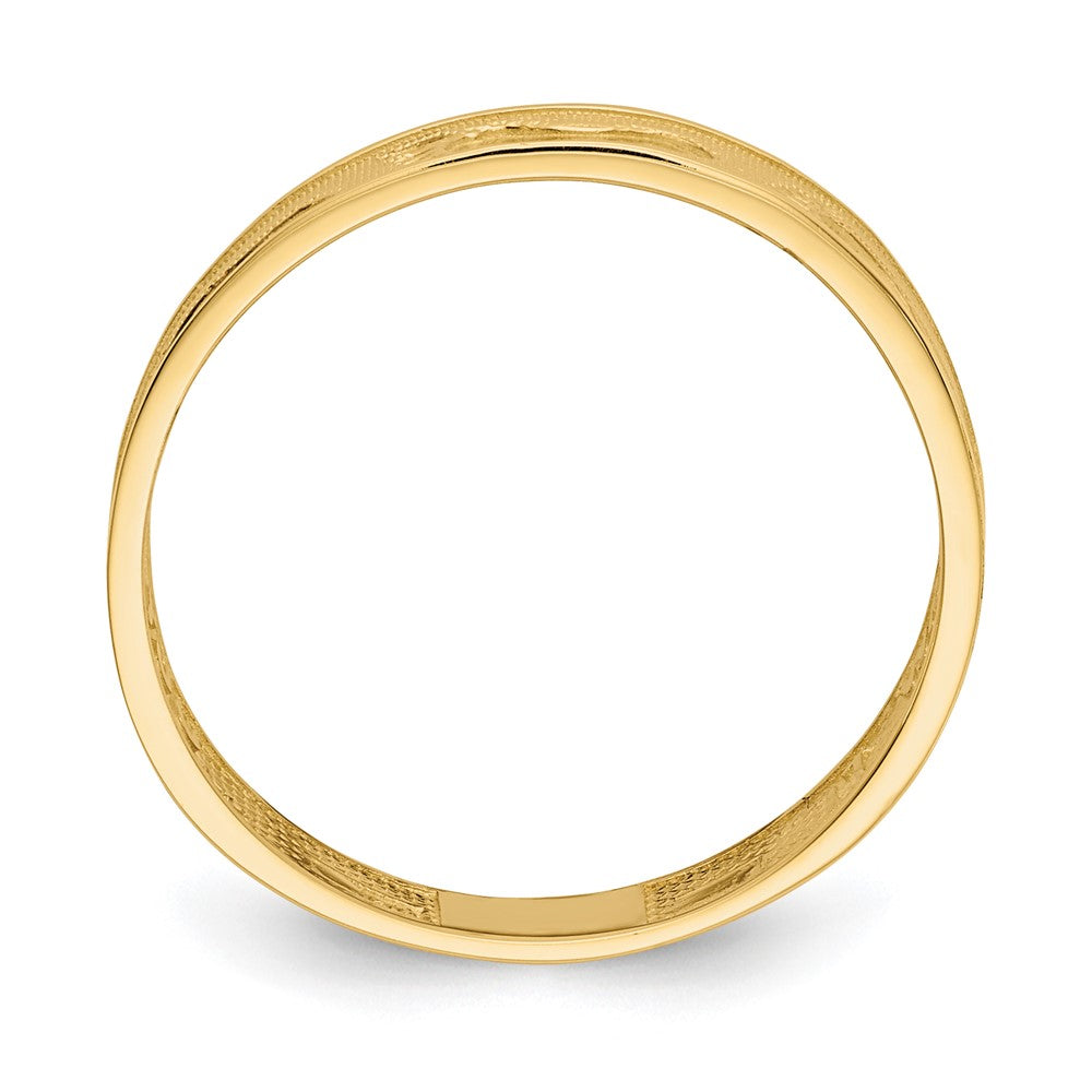 14K Gelbgold Ring "Fußspuren im Sand"