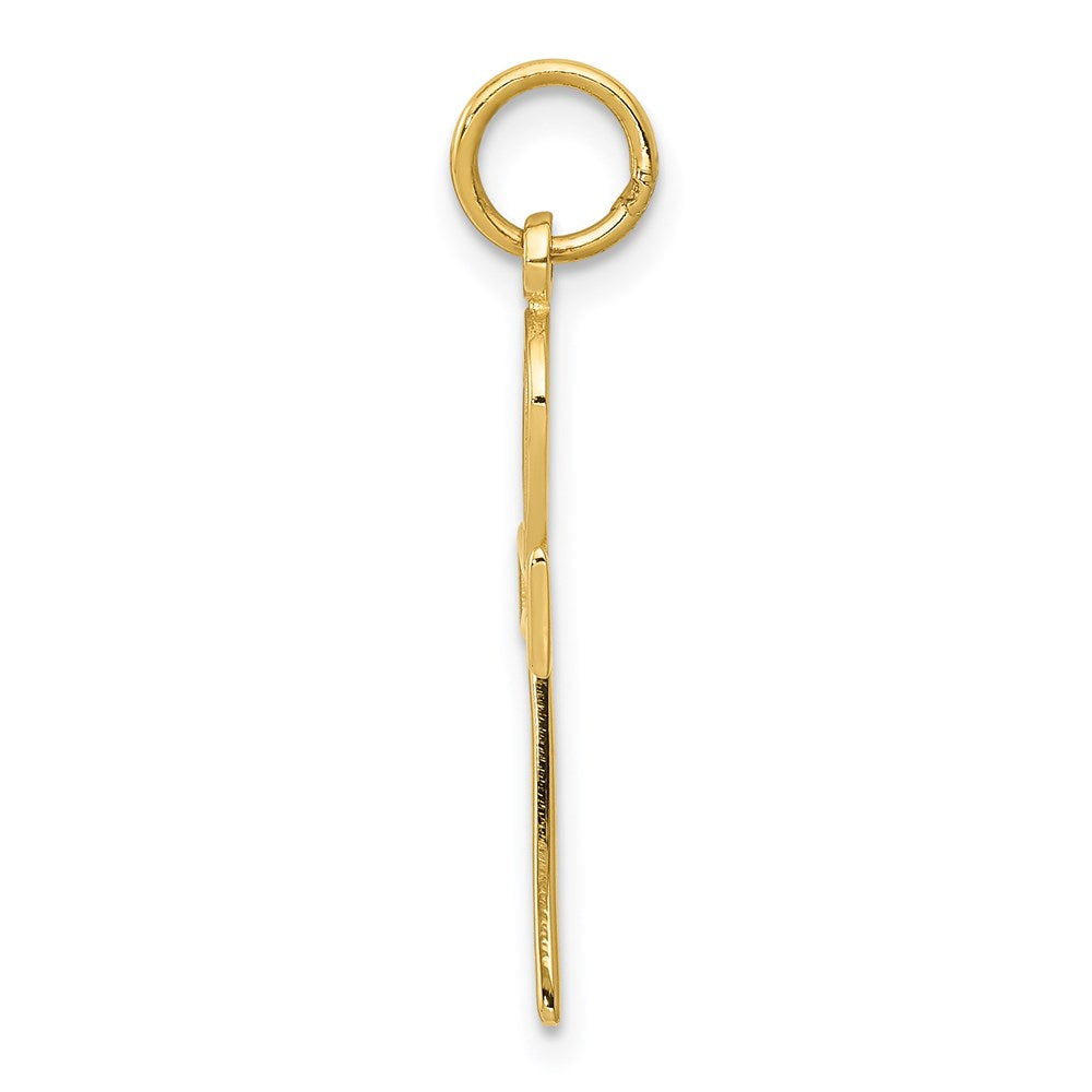 14K Gelbgold Ankh Kreuz Charm