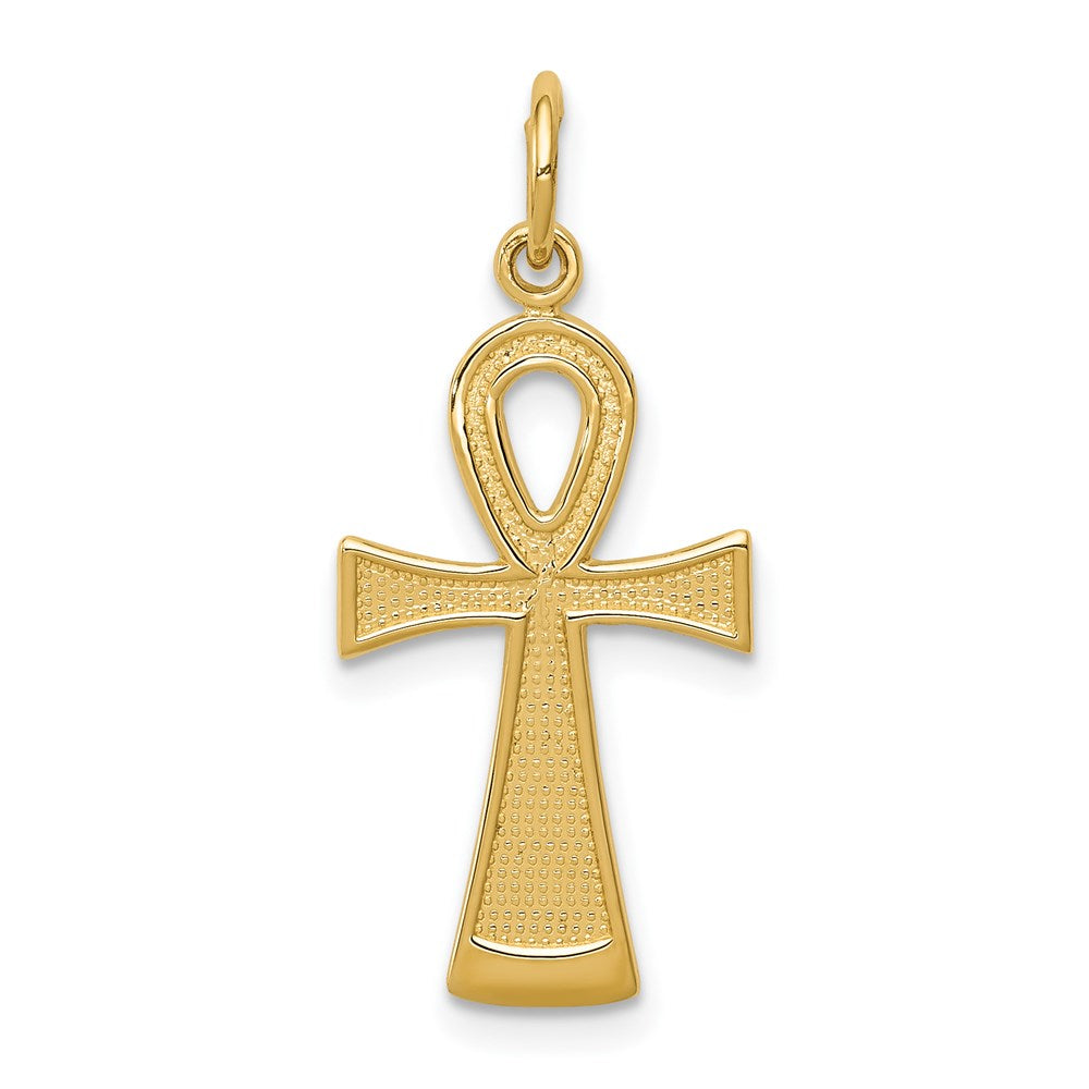 14K Gelbgold Ankh Kreuz Charm