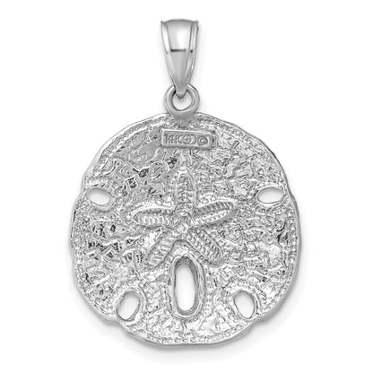 Sanddollar-Anhänger aus 14K Weißgold