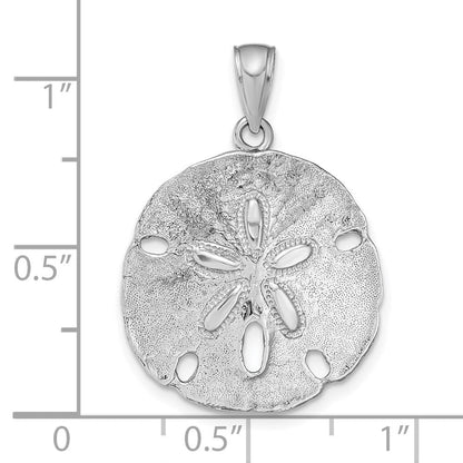 Sanddollar-Anhänger aus 14K Weißgold