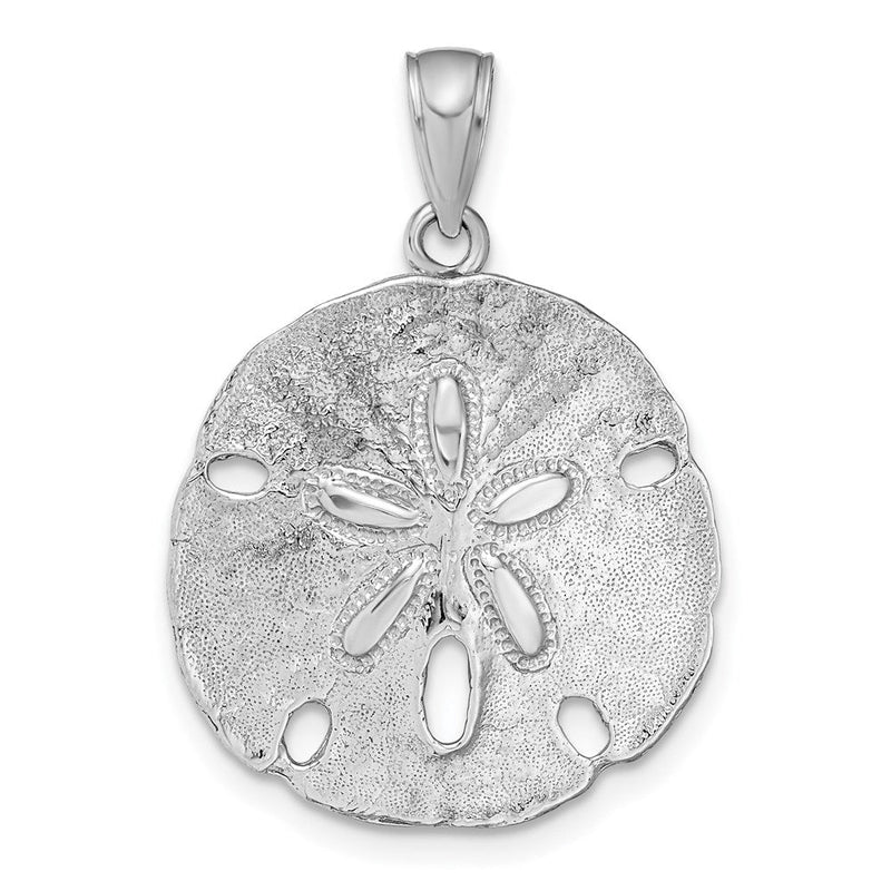 Sanddollar-Anhänger aus 14K Weißgold