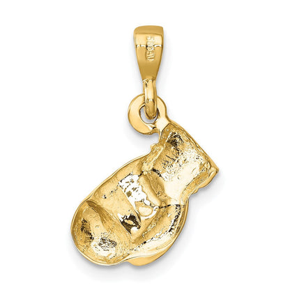 14K Gelbgold Boxhandschuh-Anhänger