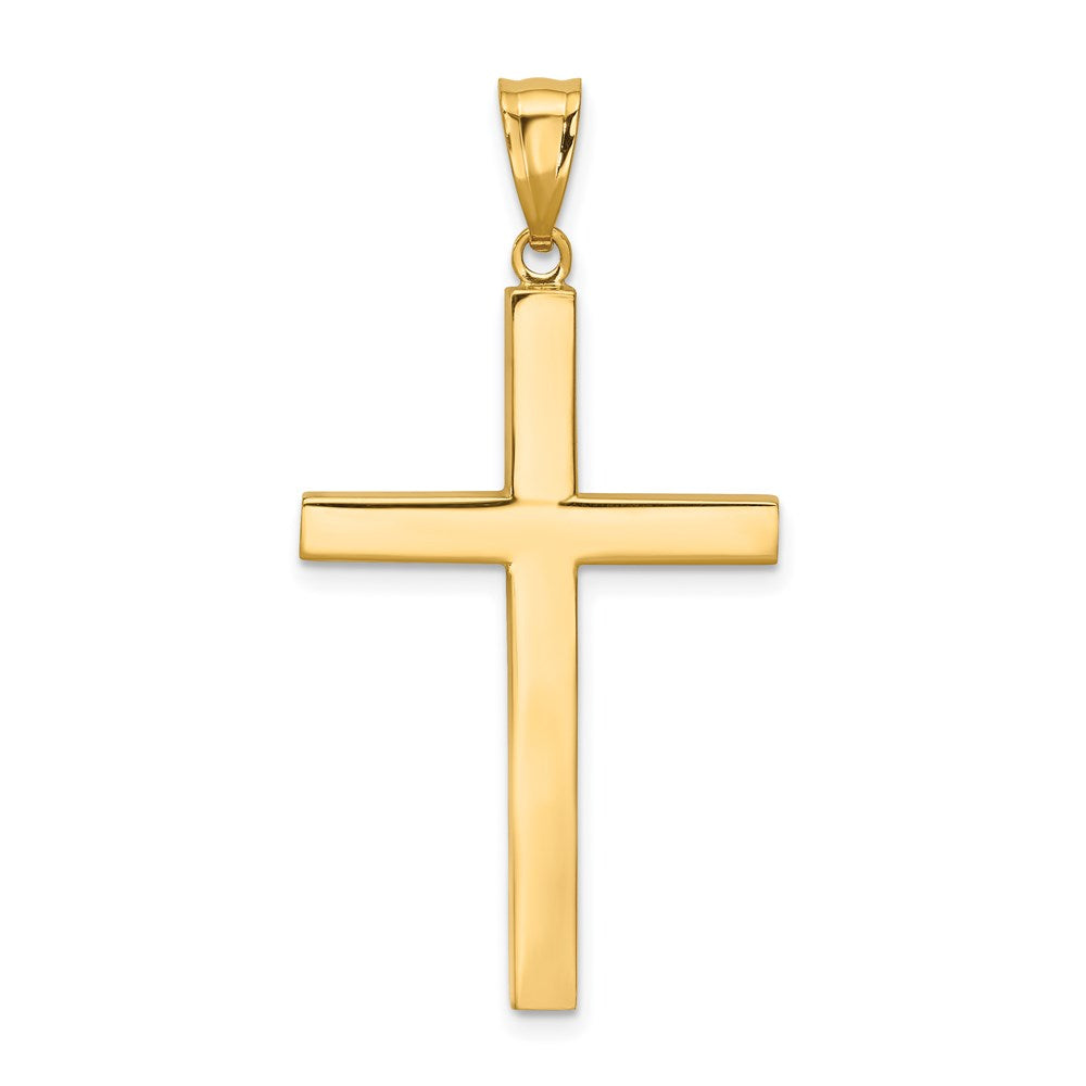 14K Gelbgold Lateinisches Kreuz Anhänger