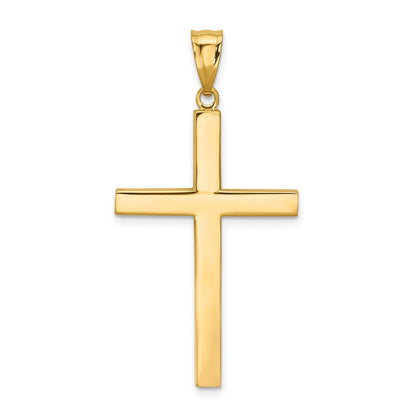14K Gelbgold Lateinisches Kreuz Anhänger