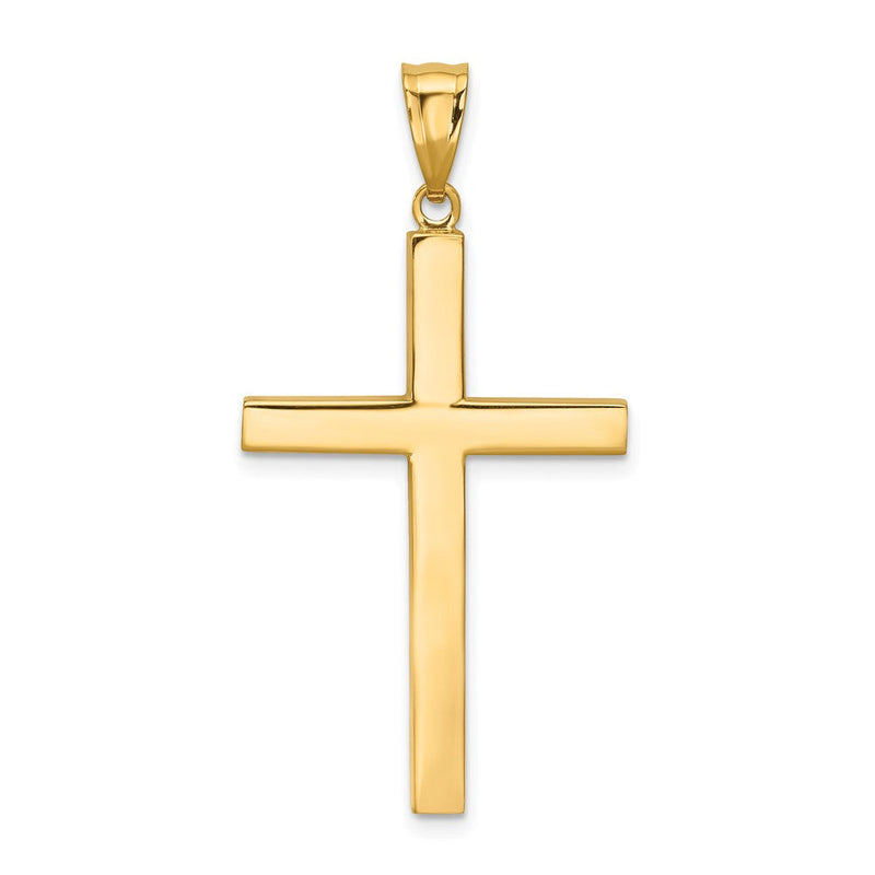 14K Gelbgold Lateinisches Kreuz Anhänger