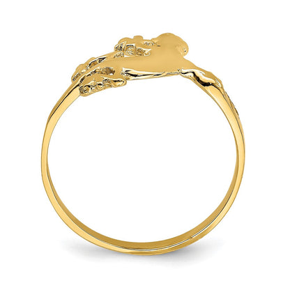 14K Gelbgold Eidechsen-Ring