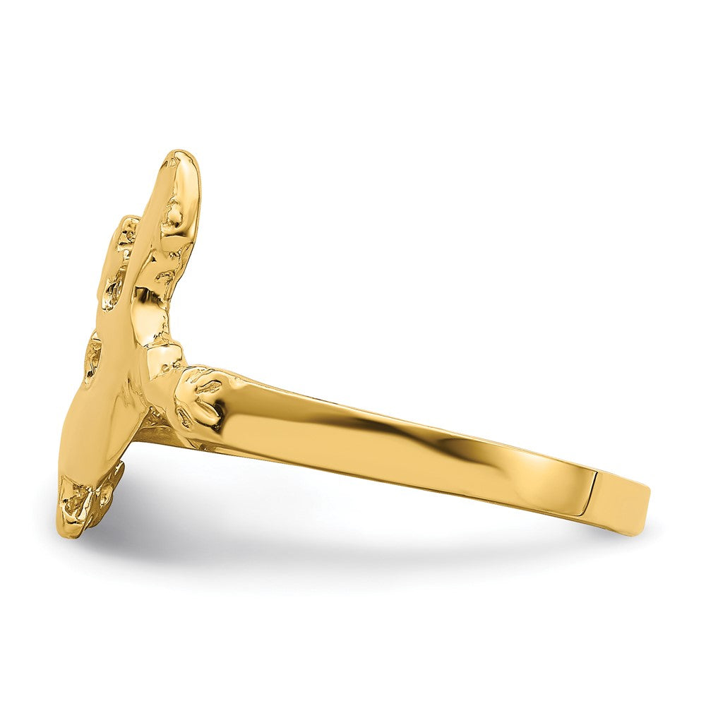 14K Gelbgold Eidechsen-Ring