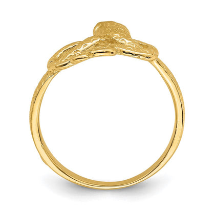 14K Gelbgold Schlangenring