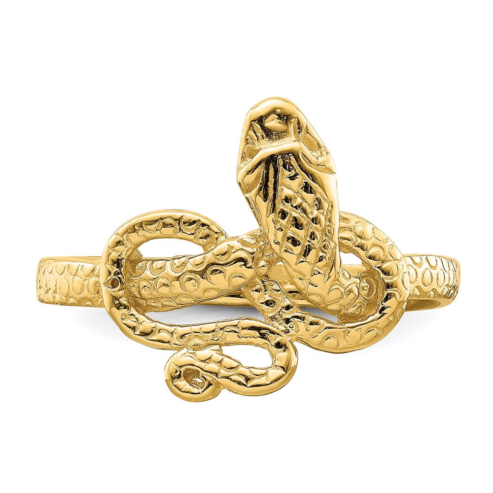 14K Gelbgold Schlangenring