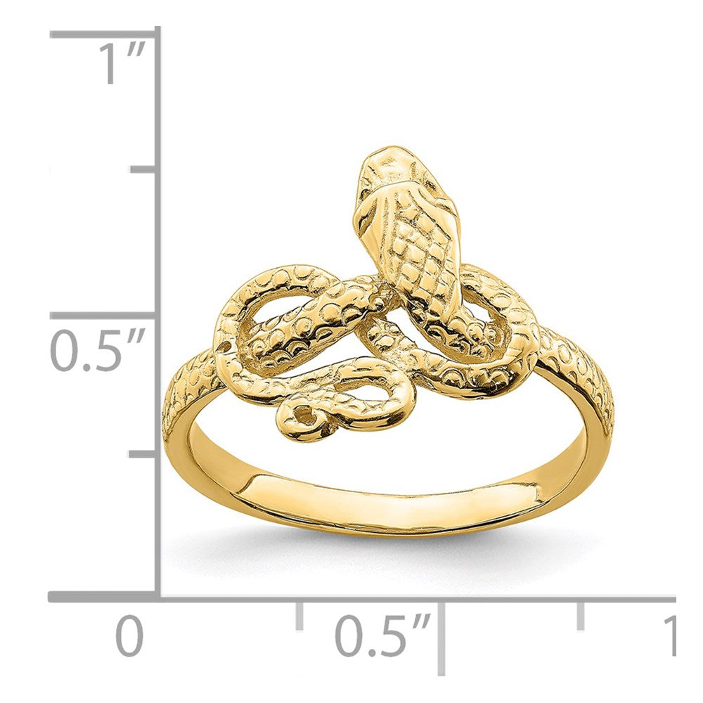 14K Gelbgold Schlangenring