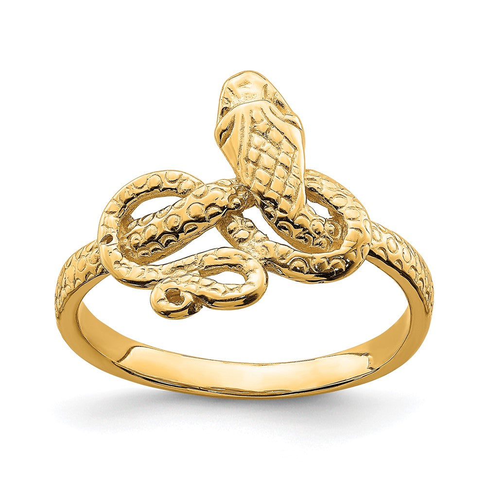 14K Gelbgold Schlangenring