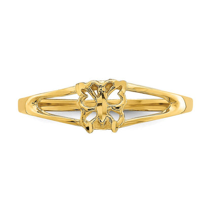 14K Gelbgold Mini-Schmetterlingsring