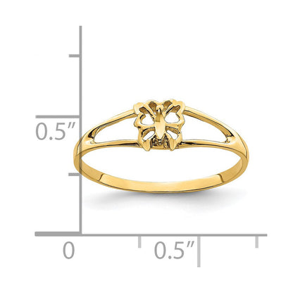 14K Gelbgold Mini-Schmetterlingsring