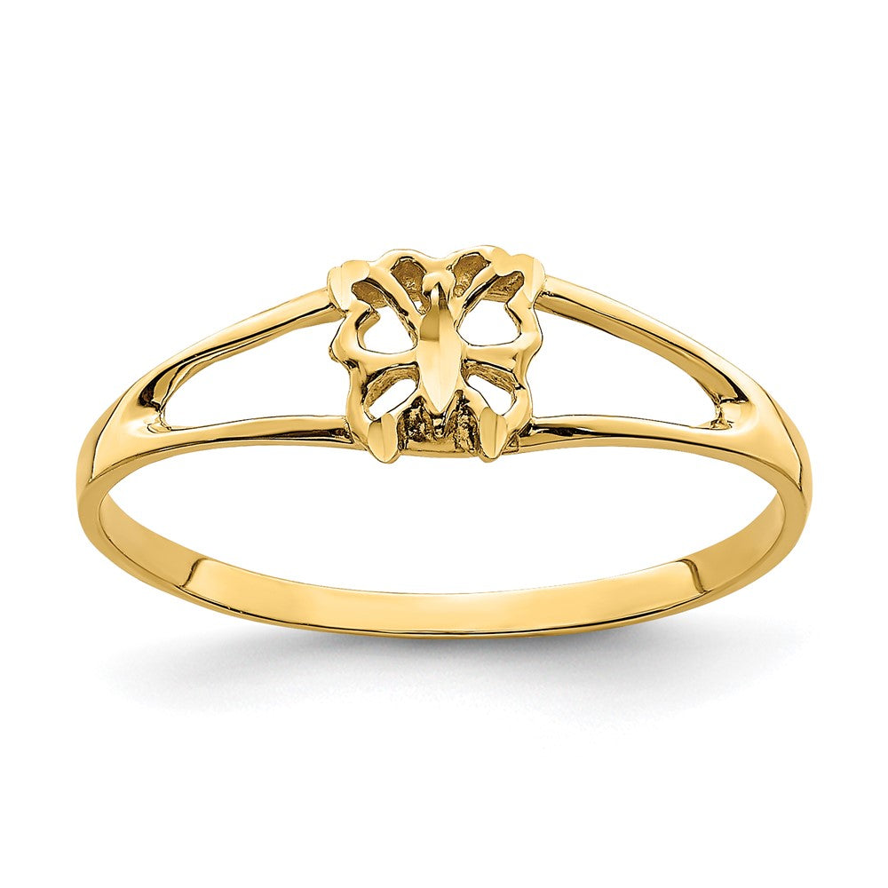 14K Gelbgold Mini-Schmetterlingsring