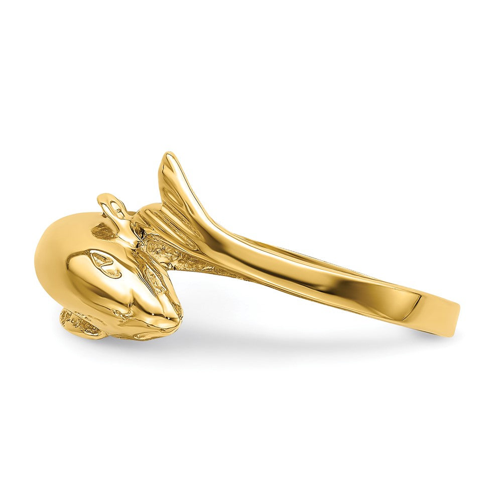 14K Gelbgold Delfin-Ring