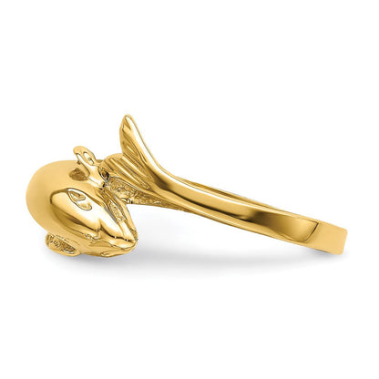 14K Gelbgold Delfin-Ring