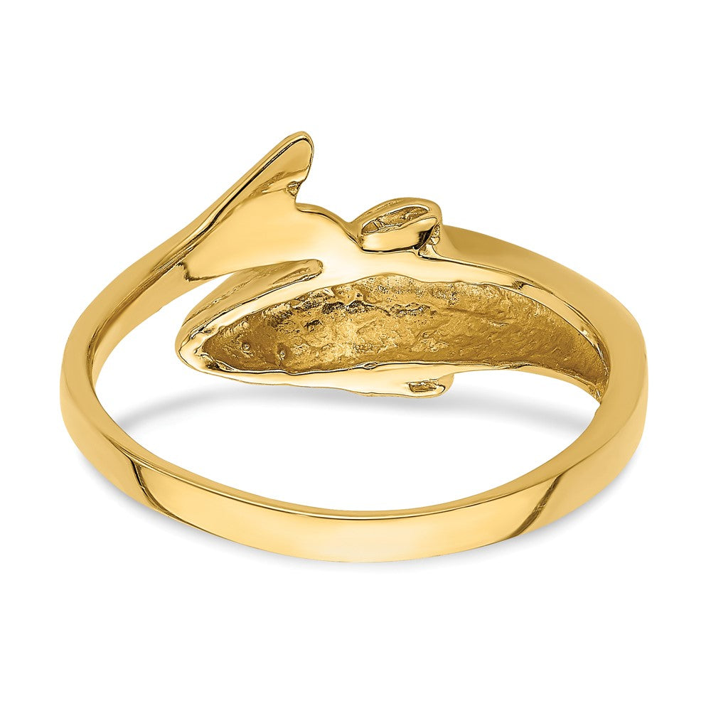 14K Gelbgold Delfin-Ring