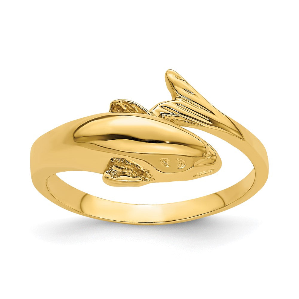 14K Gelbgold Delfin-Ring