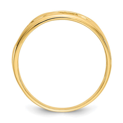 14K Gelbgold Ring mit drei Delfinen