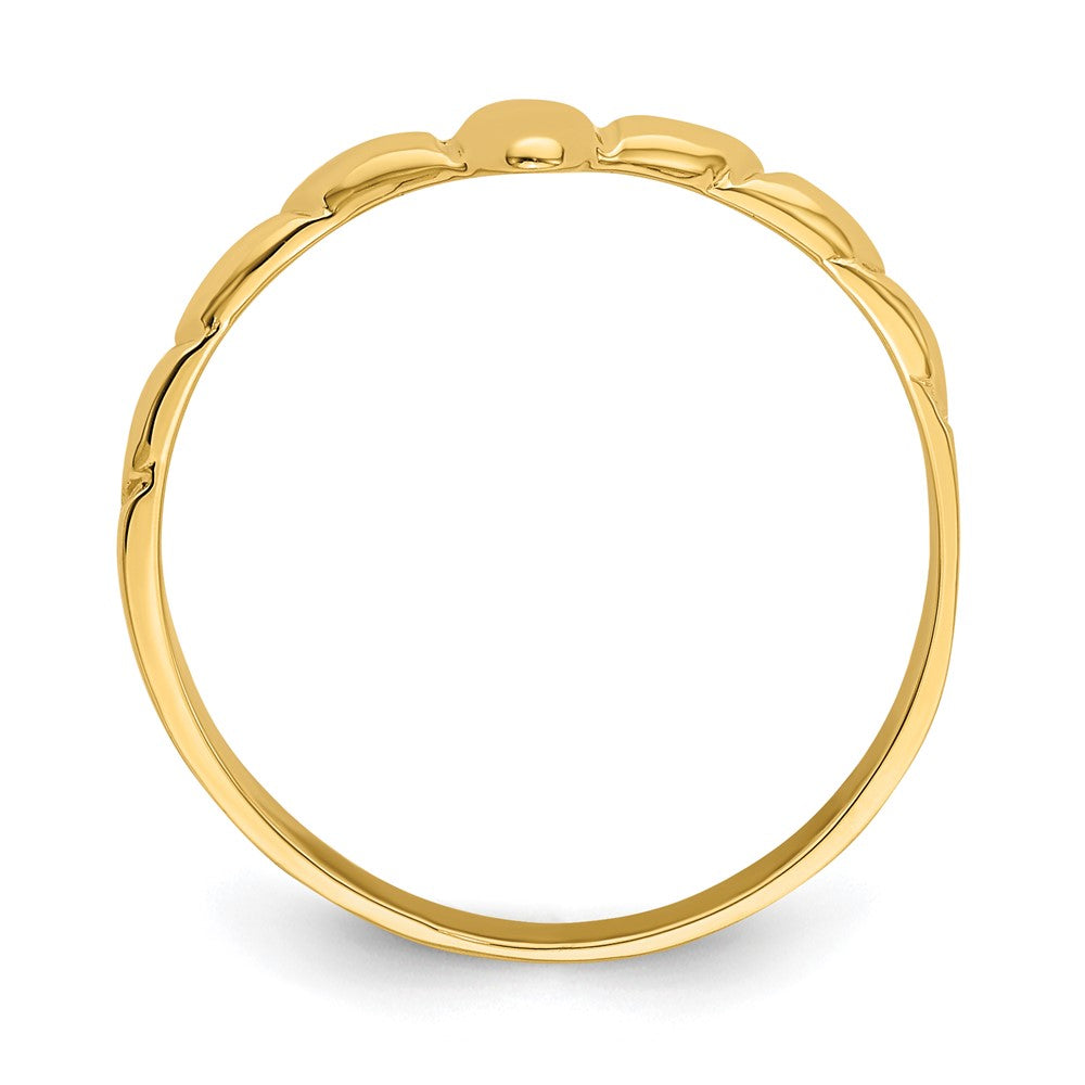 V-Ring aus 14K Gelbgold
