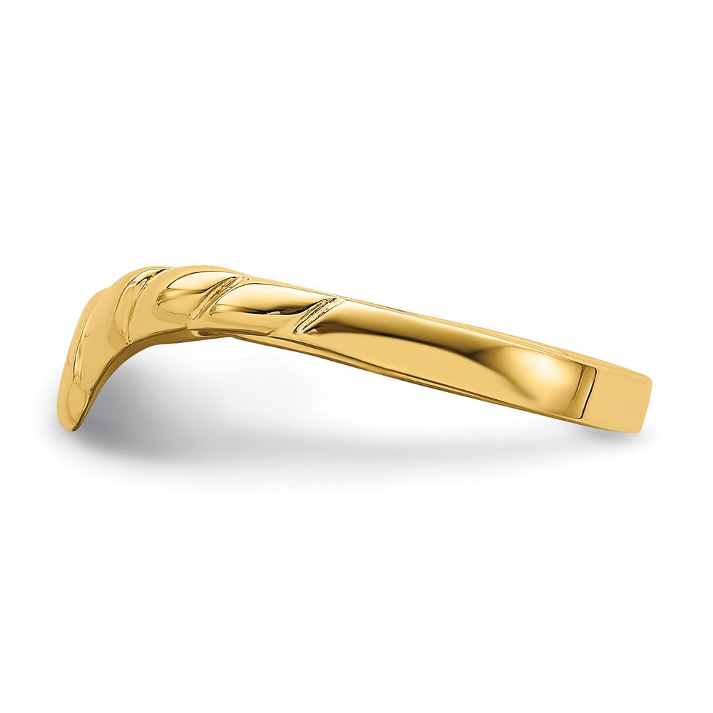 V-Ring aus 14K Gelbgold