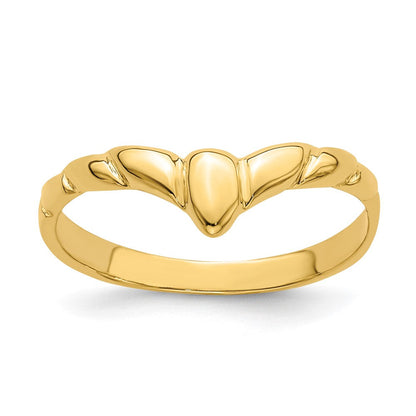 V-Ring aus 14K Gelbgold