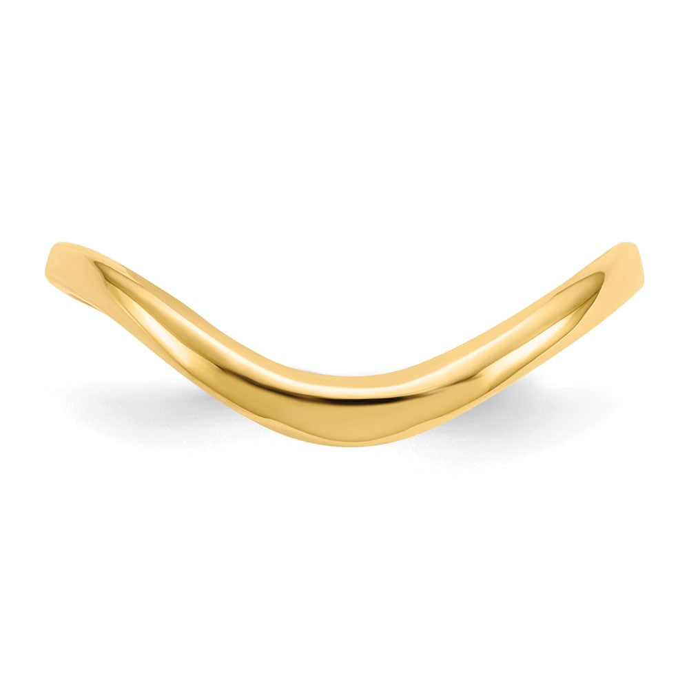 14K Gelbgold Wellen-Fashionring für den Daumen