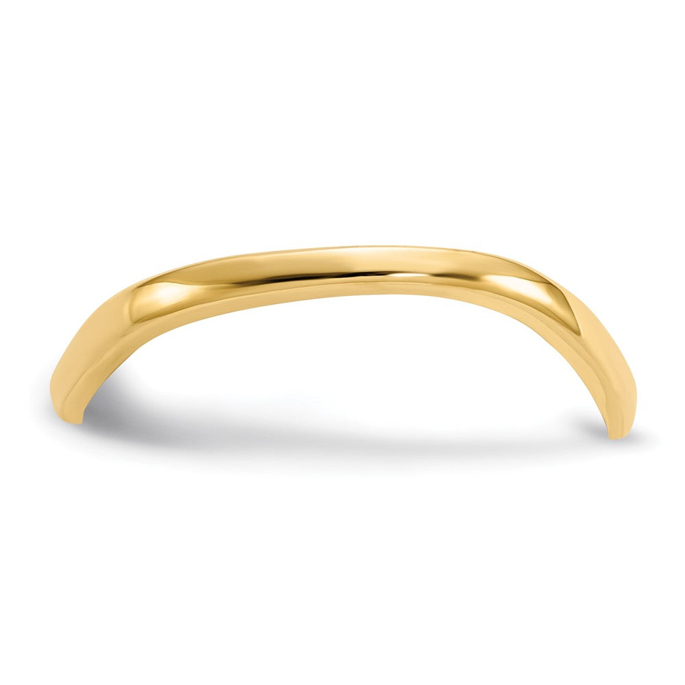14K Gelbgold Wellen-Fashionring für den Daumen
