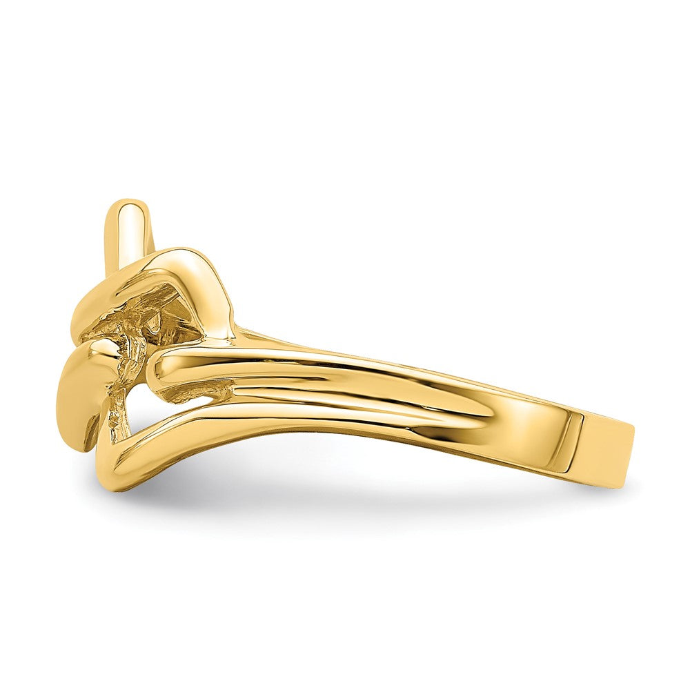 14K Gelbgold Ring mit Knoten-Design (Freeform)