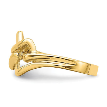 14K Gelbgold Ring mit Knoten-Design (Freeform)