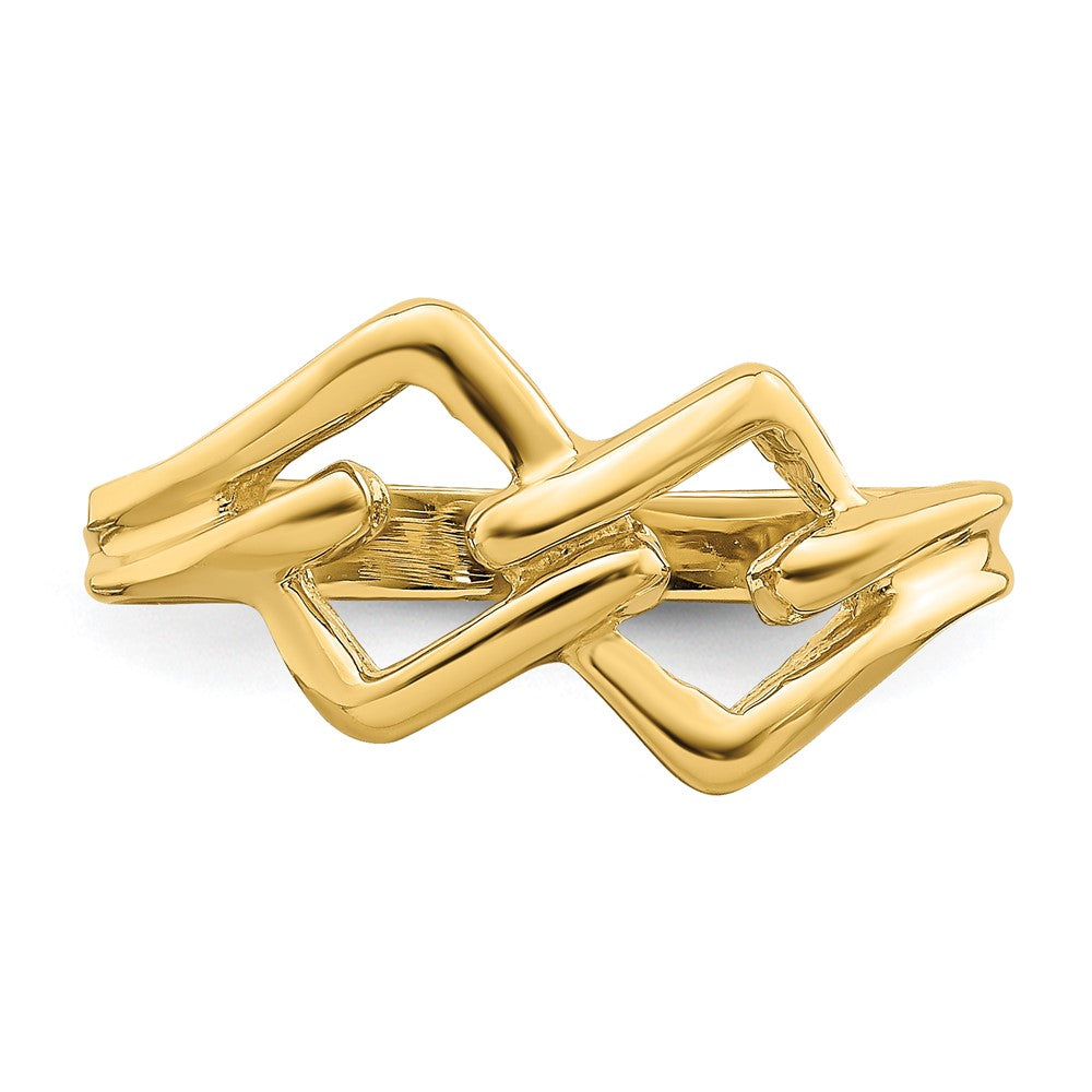 14K Gelbgold Ring mit Knoten-Design (Freeform)