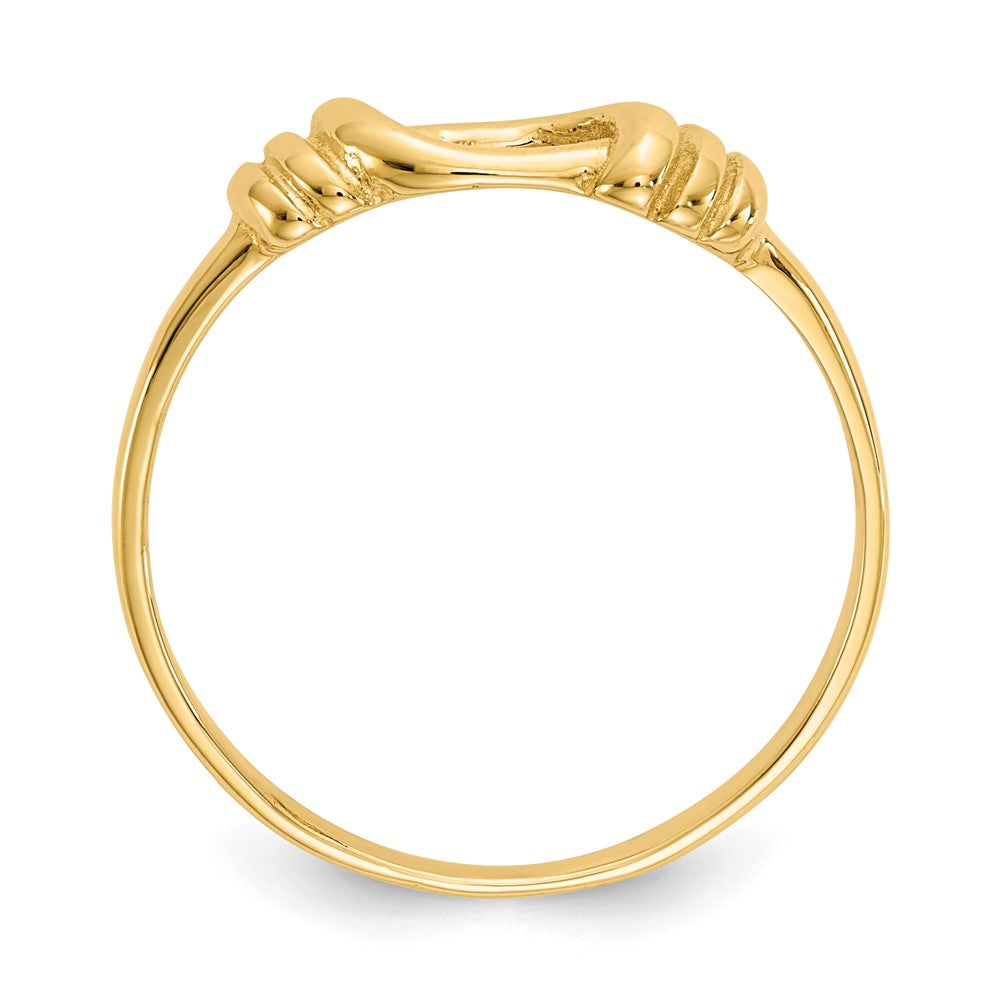 14K Gelbgold Liebesknoten-Ring