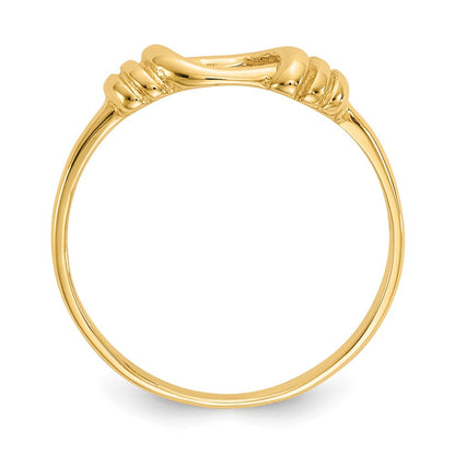 14K Gelbgold Liebesknoten-Ring