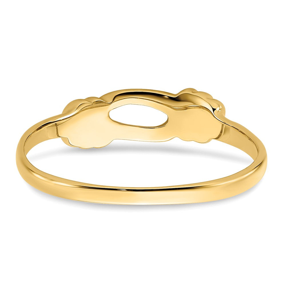 14K Gelbgold Liebesknoten-Ring