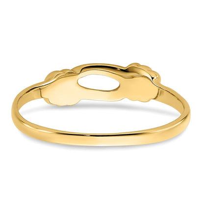 14K Gelbgold Liebesknoten-Ring