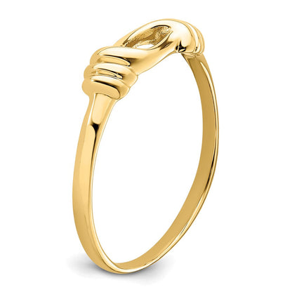 14K Gelbgold Liebesknoten-Ring