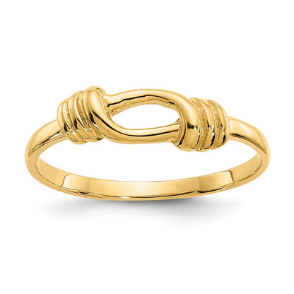 14K Gelbgold Liebesknoten-Ring
