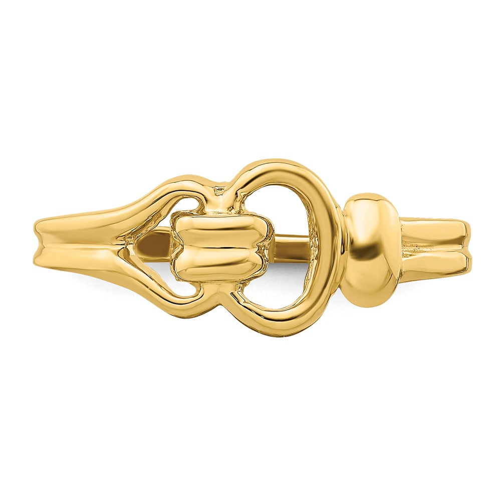 14K Gelbgold Ring mit freiformigem Knoten