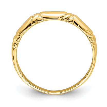 14K Gelbgold Ring mit Twist-Design