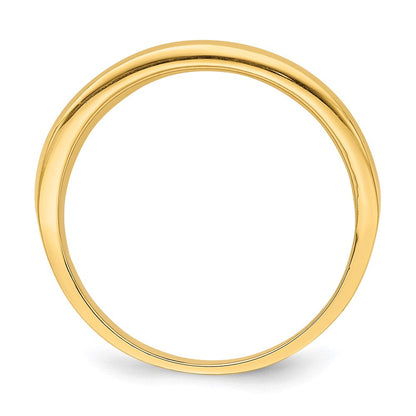 14K Gelbgold Mesh-Ring, konisch verjüngter Ring